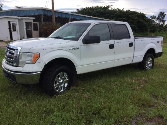 2010 FORD F150 XLT PKP TRUCK (AT, 5.4L, CREW CAB, 4WD), VIN-1FTFW1EV6AFD46667, MILES READ 163649