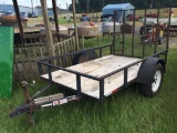 5X8 HURST UTILITY TRAILER (5 LUG AXLE, 4FT GATE)