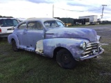 NO TITLE CHEVROLET ANTIQUE PARTS CAR (2 DOOR, NO MOTOR OR TRANSMISSION)
