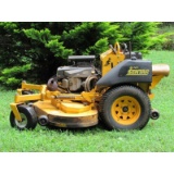 WRIGHT SENTAR RIDE OR STAND COMBO COMMERCIAL MOWER (25 HP KAWASAKI, 61 IN CUT, SPARE PARTS, HRS READ