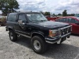 1990 FORD BRONCO II XLT - WEAK TRANSMISSION,( AT, 4X4, MILES READ 90723, VIN-1FMCU14T7LUB41894,