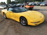 2000 CHEVROLET CORVETTE (AT, 5.7L, MILES READ 144621, VIN-1G1YY32G4Y5123749)