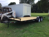 2018 7'X20' CLAY DUAL AXLE TRAILER (VIN-55JBC2021JT000753)