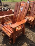 CEDAR WOOD GLIDER CHAIR