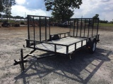 2016 CARRY ON UTILITY TRAILER W/SIDE GATE (6X12, WOOD FLOOR, VIN-)