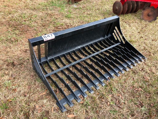 SKID STEER ROCK RAKE