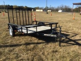 6.6' X 8' UTILITY TRAILER (SA, RAMPGATE, VIN-4YMBU1018HG064590)