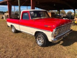 1969 FORD F100 (AT, POWER STEERING, POWER BRAKES, 429 ENGINE, MILES READ 72