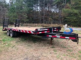 8' X 25' EQUIPMENT TRAILER W/5' DOVETAIL-NO TITLE (AIR BRAKES, HOOPER BRAND