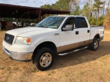 2005 FORD F150 XLT CREW CAB PKP (AT, 5.4L, 4X4, MILES READ 243909, VIN-1FTP