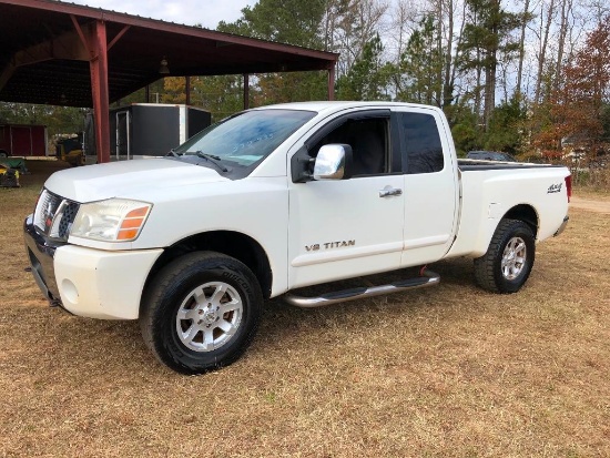 2005 NISSAN TITAN (AT, 5.6L, 4X4, EXT CAB, VIN-1N6BA06BX5N551333, MILES-270933) - RESERVE 2800