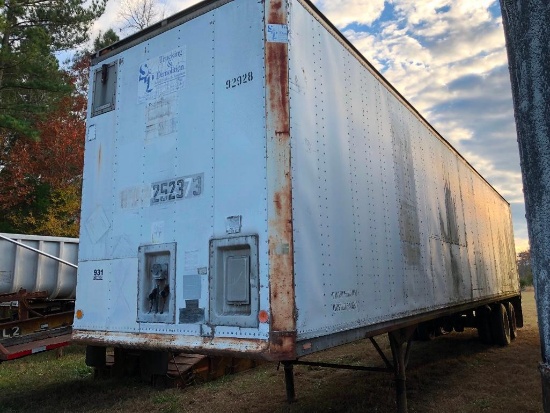 DOLSEY VAN TRAILER 45 FT (VIN-1DTV22W27CA157440) (AND CONTENTS) - RESERVE 1000