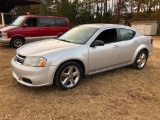 2012 DODGE AVENGER (AT, MILES READ 147907, 2.4L, VIN-1C3CDZAB9CN182282) - RESERVE 2200