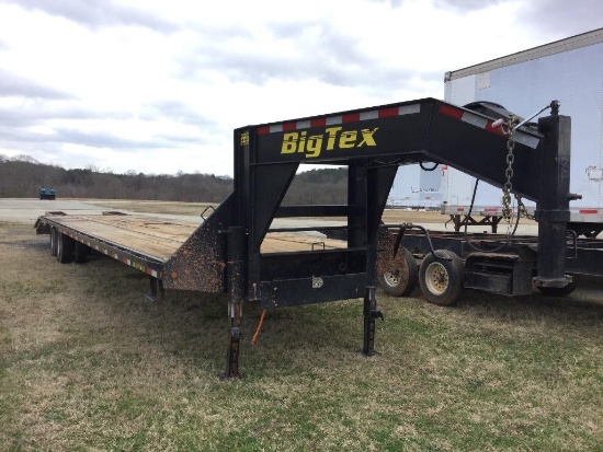 **NO TITLE** 2014 BIG TEX 22GN EQUIPMENT TRAILER , (40FT, 10 TON, VIN-16VGX3529E2629679)