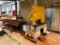 KALAMAZOO INDUSTRIAL CHOP SAW W/ROLLING CONVEYOR TABLE