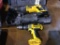 DEWALT 18 VOLT RECRIPROCATING SAW & DRILL W/CASE WORKING CONDITION (0.5in DRILL, ONE BATTERY, WEAK
