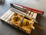 TOPCON RL-H3C LASER LEVEL WITH STANDS AND MEASURING STICKS