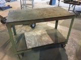 WORK TABLE ON CASTERS (2ft X 4ft)
