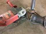 (2) MILWAUKEE & METABO ELECTRIC GRINDERS WORKING CONDITION