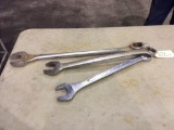 (3) COMBINATION WRENCHES (1)1 5/8in (1)1 3/4in (1)1 13/16in