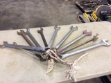 (10) COMBINATION WRENCHES (SIZES RANGE 1 1/4in-1 3/4in)