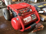 PORTER CABLE JOB BOSS AIR COMPRESSOR (MODEL C3151, 4.5 GALLON, OIL-FREE, WORKING CONDITION)