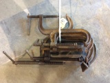 (5) C-CLAMPS (3)6in (1)8in (1)10in