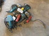 (7) POWER TOOLS (MAKITA, MILWAUKEE DRILLS & SANDERS)