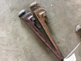 (2) RIDGID PIPE WRENCHES 24in