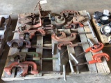 PALLET-RIDGID PIPE CUTTER (ASSORTED SIZES), PIPE VISES, BLOCK & TACKLE