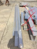 (3) PIECES OF PREFORATED ALUMINUM CHANNEL (1 PC OF ANGLE, 1 PC OF TUBING)