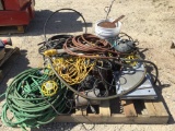 PALLET-MISC HOSE, ELECTRICAL EXT CORDS, LIGHTS