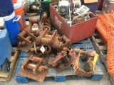 PALLET-ROLLERS, PIPE CLAMPS, MISC ELECTRICAL