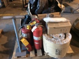 PALLET-FIRE EXTINGUISHERS, INSULATION, FLEXIBLE DUCT, TRUCK MIRROR, MISC