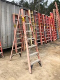 8ft WERNER FIBER GLASS STEP LADDER