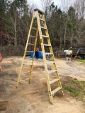 10ft GREEN BULK FIBER GLASS STEP LADDER