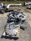 GROUP OF RING FLANGES & CUSTOM PIPE