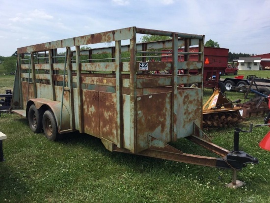 "16ft X 5ft Cattle Trailer NO TITLE (2 Axle)