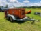 JOY MODEL GO 1500 AIR COMPRESSOR ON T/A TRAILER w/HOMEMADE SAND BLASTER (125 PSI, 4cyl GAS ENGINE,