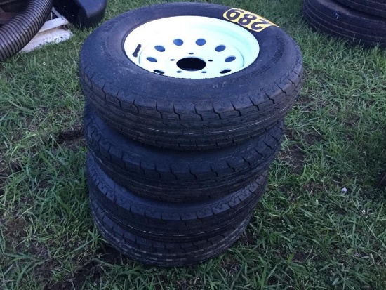 (4) 13in TIRES & WHEELS UNUSED