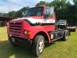 2003 STERLING L7500 ROAD TRACTOR (CUMMINS DIESEL, 7spd MANUAL, MILES READ 148461, SINGLE AXLE, GN