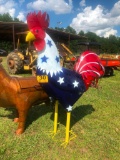 AMERICAN FLAG ROOSTER 6FT R1