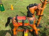 WOODEN ROCKING HORSES 32 IN R1