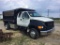 2001 FORD F-750 DUMP TRUCK (7 SPD TRANS, MILES READ 46993, AT, DIESEL, EXTENDED CAB, PDL, PW, 10FT