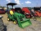 JOHN DEERE 1026R COMPACT TRACTOR W/LOADER (4X4, HYDROSTATIC, HRS 253, 55