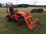 KUBOTA BX2200 TRACTOR W/LOADER (4X4, 3pt, HRS READ-720, SN-88739) R1