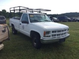 1995 CHEV 1500 PKP TRUCK (AT, 5.7L, W/LADDER RACK, MILES READ-172146, VIN-1GCGC24K4SE167917) R1