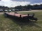 2014 D & E EQUIPMENT TRAILER (82in X 30ft, RAMPS, PENTILE HITCH, DUAL AXLE 8 LUGS,