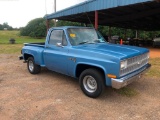 1981 CHEVROLET CUSTOM DELUXE 10 PKP (AT, 350 CRATE ENGINE, STEP SIDE, MILES READ-114246,