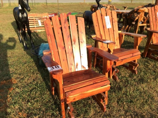 CEDAR GLIDER ROCKER (AMISH BUILT NEW)